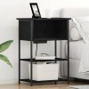 Dulap de noapte Stejar negru 55 x 31 x 76 cm Lemn compozit
