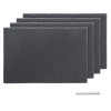 Set 4 tavi din ardezie Navaris, 30x20 cm, cu creta, non-zgarieturi, 47683.04.02
