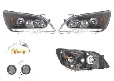 Far Lexus Is (Xe1), 10.1998-10.2005, fata, Stanga+Dreapta, xenon; cu LED indicator; D2R+H1; manual/electric; negru; fara unitate control; tuning; far foto
