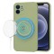 Husa MagSafe pentru Apple iPhone 12, Techsuit, SoftFlex, Verde Matcha