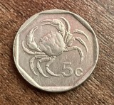 C50 - Moneda foarte veche - Malta - 5 centi - 1998