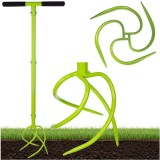 Cultivator manual de gradina, afanare si aerare sol, inaltime reglabila 90-100 cm, manere antiderapante