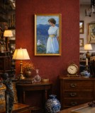 Tablou &ndash; ulei pe carton panzat &ndash; semnat Borton