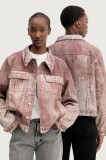 CAMPERLAB geacă din denim culoarea maro, de tranzitie, oversize, AU00021.003