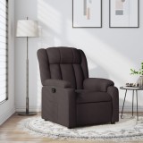 Gossi fotoliu rabatabil, maro inchis, material textil