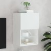 Gossi comoda tv cu lumini led, alb, 40,5x30x60 cm
