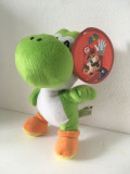 * Dinozaur Yoshi Super Mario Nintendo, jucarie de plus 23 cm, 2010, nou