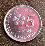 C50 - Moneda foarte veche - Malaezia - 5 sen - 2017