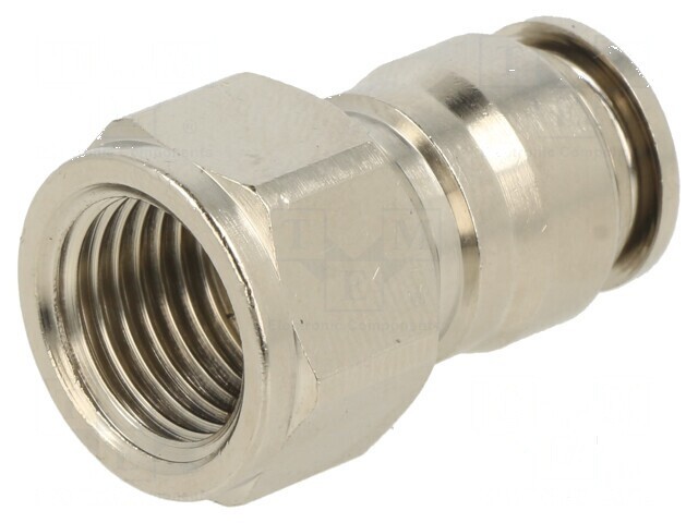 Racord push-in simplu alamă nichelată 1/4&quot; - 0,99&divide;20bar