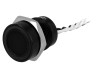 Comutator Piezoelectric ONPOW PS165P10YBK1W12V/PS165P10Y21W12V, LED Alb, Carcasa Aluminiu Negru, IP68, Montare 16mm