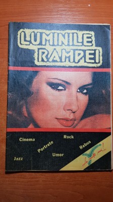 revista luminile rampei anii &amp;#039;80-cinema,umor,rebus,portrete,jazz,rock foto