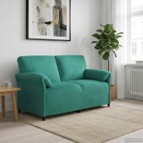 vidaXL Canapea cu 2 locuri Turcoaz 158 x 83 x 95 cm Catifea 42033963