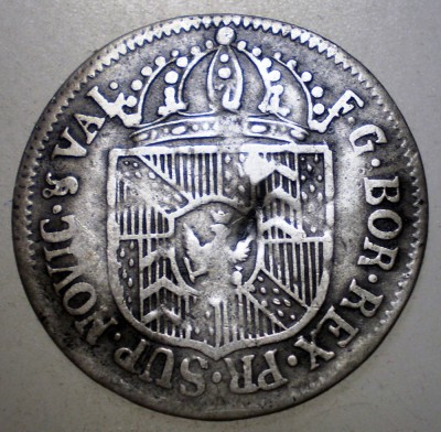 G.095 ELVETIA CANTON NEUCHATEL 1/2 BATZEN 1793 BILLON foto