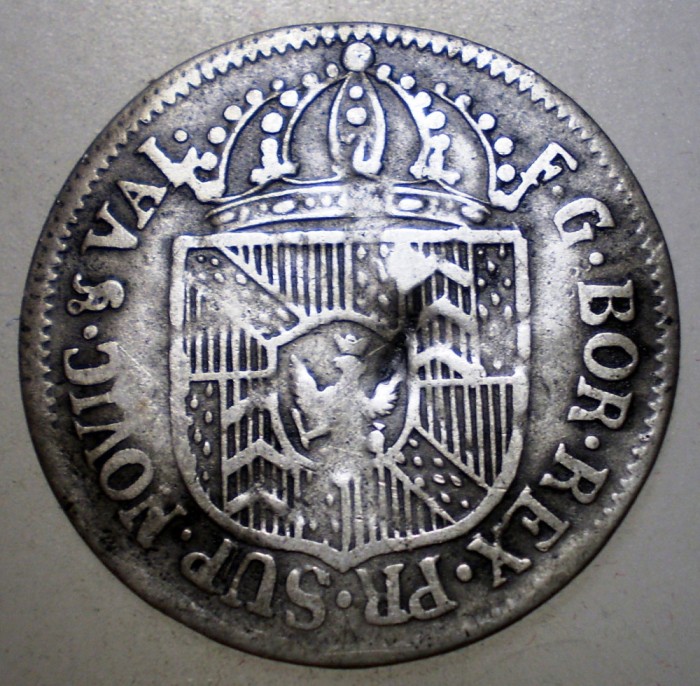 G.095 ELVETIA CANTON NEUCHATEL 1/2 BATZEN 1793 BILLON