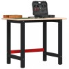 VidaXL Banc de lucru 100x60x81,5 cm lemn masiv stejar, dreptunghiular 3309656
