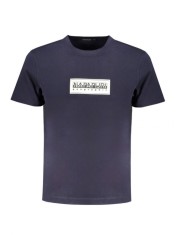 Tricou barba?i cu decolteu la baza gatului cu imprimeu cu logo, Bleumarin inchis, L foto