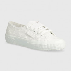 Superga tenisi 2750 FLOWER SANGALLO femei, culoarea alb, S5137JW