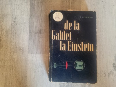 De la Galilei la Einstein de B.G.Kuznetov foto