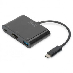 Adaptor ASSMANN ELECTRONIC USB-C - HDMI USB-C USB 3.1 Black foto