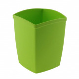 Suport Instrumente de Scris ECADA, Dimensiuni 7.7x7.5x9.2 cm, Plastic, Verde, Suport pentru Pixuri, Suport pentru Pensule, Suport pentru Creioane, Sup