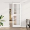 VidaXL Ușă glisantă Manual Alb 73.5 x 211 cm Lemn și metal 3332354