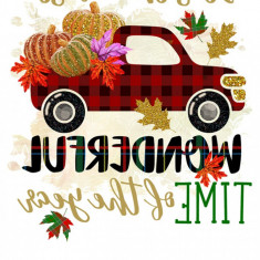 Sticker decorativ, Its the most wonderful time of the year, Multicolor, 84 cm, 7068ST