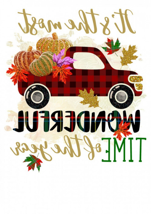 Sticker decorativ, Its the most wonderful time of the year, Multicolor, 84 cm, 7068ST