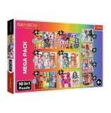 Cumpara ieftin Puzzle Trefl 10 in 1 Rainbow High - Papusile fashion, 329 piese