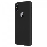 Husa Apple iPhone X, , Silicon TPU Slim Antisoc NEGRU