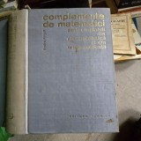 Complemente de matematici - Andre Angot