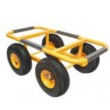 Carucior metalic 750x380mm cu roti pneumatice 250mm