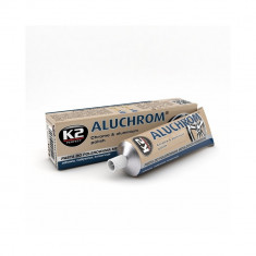 Pasta polish curatat, lustruit suprafete cromate si aluminiu 120gr Aluchrom K2 Cod:K0031 / K003 Automotive TrustedCars