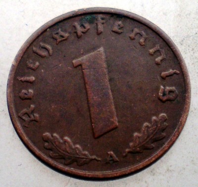 2.434 GERMANIA 1 REICHSPFENNIG 1937 A foto