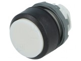 Comutator apăsare 22mm albă 2 poziții MLB-1
