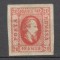 Romania.1865 Principele Cuza in oval 20 Par. rosu tip I XR.19