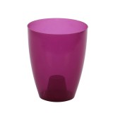 Ghiveci din plastic Miltonia, pentru orhidee, ametist transparent, D 13.3 cm