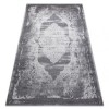 Covor NOBLE modern 9479 65 ornament vintage - structural pe două nivele de l&acirc;nă crem / gri, 80x150 cm, Dreptunghi, Lana
