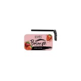Sapun stilizare sprancene, Ushas, Brow Fixing Soap, Pensula inclusa, Strawberry