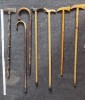 Lot 7 bastoane vechi de lemn. Decor