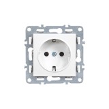 Nova priză cu &icirc;mpăm&acirc;ntare 16A 250V alb