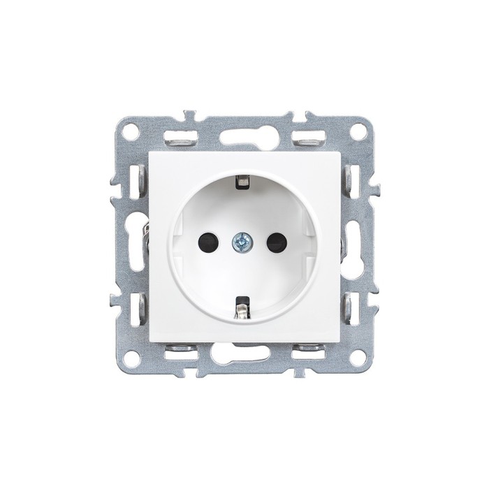 Nova priză cu &icirc;mpăm&acirc;ntare 16A 250V alb