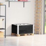 Cumpara ieftin Rame pentru paleți, 2 buc., negru, 80x60 cm, lemn masiv pin