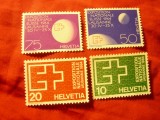 Serie Elvetia 1963 - Expozitia Filatelica Lausanne , 4 valori, Nestampilat