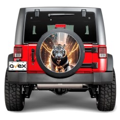 Sticker Auto &bdquo;Roata de Rezerva&rdquo; rezistenta la intemperii si raze UV, diametru 55 cm, Cod: AVX-RR16