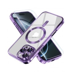 Huse silicon cu incarcare wireless compatibila cu Iphone 16 Pro Mov