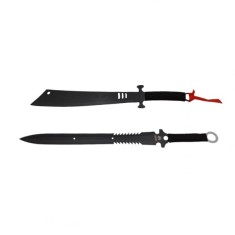 Set sabie si maceta de vanatoare, DEPOX&reg;, Asian Level, 57 cm, negru, teaca inclusa