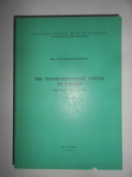 Alexandra Cornilescu - The transformational syntax de english (1976)