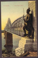 3398 - CERNAVODA, Dobrogea, Bridge Carol I, Romania - old postcard - unused