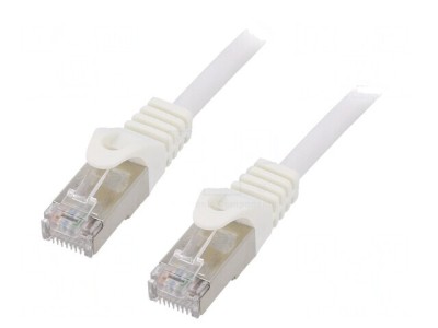 Patch Cord F/UTP Cat6 2m Alb RJ45 foto