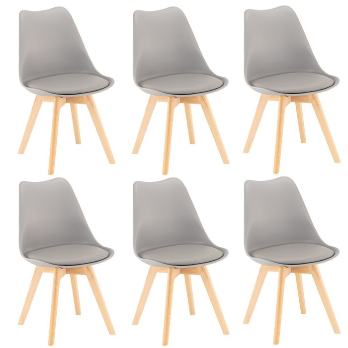 Silla &eacute;tkezősz&eacute;k 6 db sz&uuml;rke sz&iacute;nben